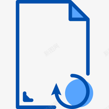 刷新文件和文件夹9蓝色图标图标