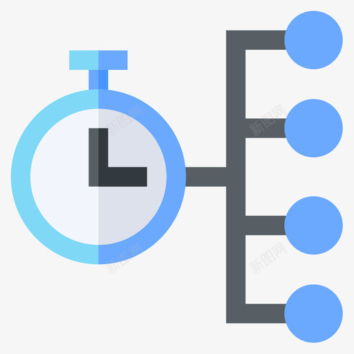 时刻表速度表和时间3平的图标svg_新图网 https://ixintu.com 平的 时刻表 速度表和时间3