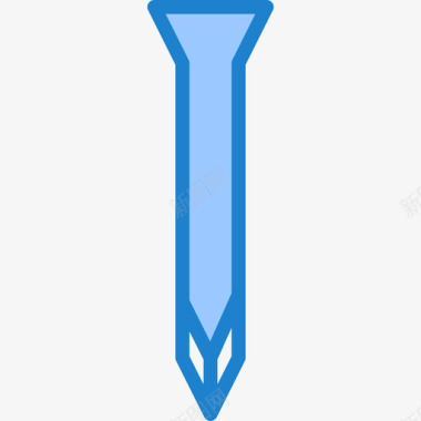 螺钉89号结构蓝色图标图标