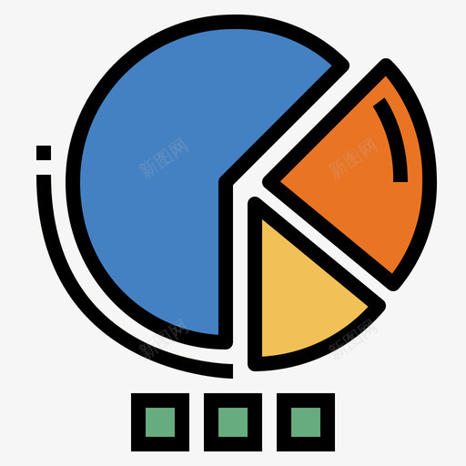 饼图业务323线性颜色图标svg_新图网 https://ixintu.com 业务 线性 颜色 饼图