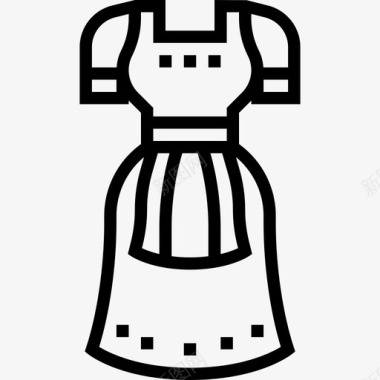 连衣裙墨西哥9直纹图标图标