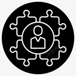 正前向管理插件想法谜题图标高清图片
