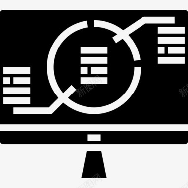 图表分析10实心图标图标