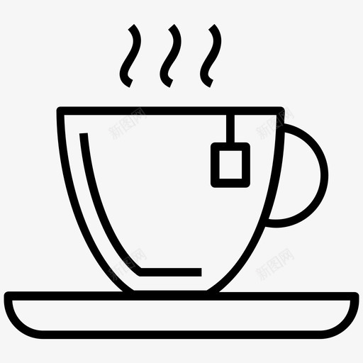 茶杯饮料咖啡杯图标svg_新图网 https://ixintu.com 咖啡杯 图标 场所 工作 工作场 茶杯 茶点 饮料