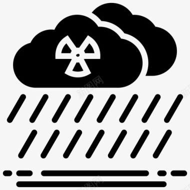 核酸雨酸雨大雨图标图标