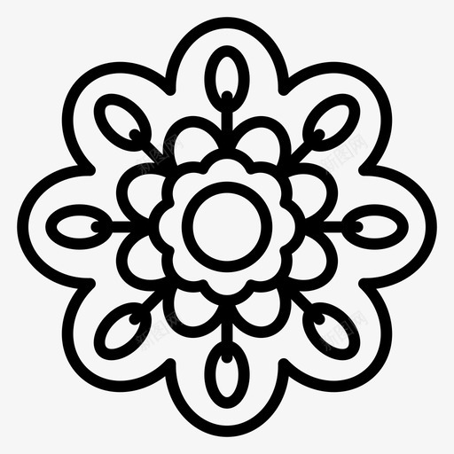 花装饰自然图标svg_新图网 https://ixintu.com 自然 装饰