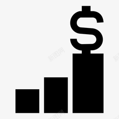 收入增长商业存款图标图标