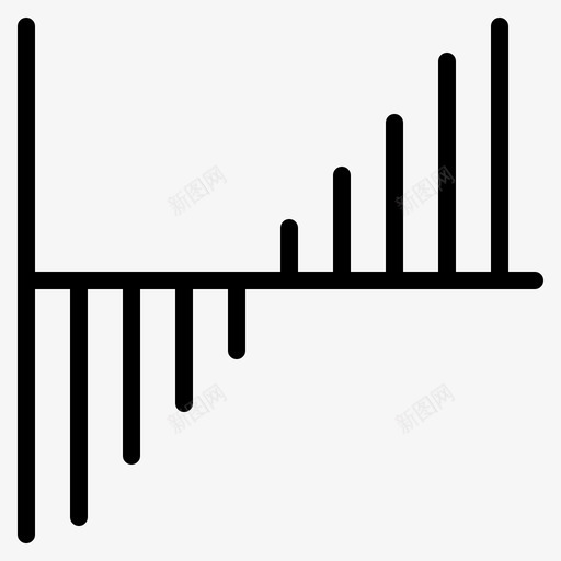 图表条形图波动图标svg_新图网 https://ixintu.com 图表 条形图 波动