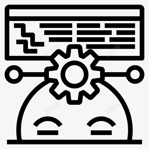 程序员通信数字图标svg_新图网 https://ixintu.com 在线 大纲 数字 社交 程序员 营销 通信