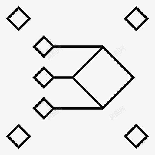 壹路通-13svg_新图网 https://ixintu.com 壹路通-13 线性