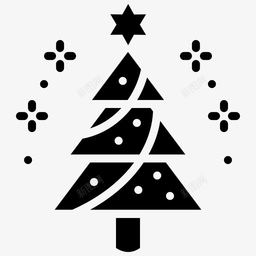 圣诞节庆祝节日图标svg_新图网 https://ixintu.com 圣诞节 庆祝 星星 美国 节日 雕文