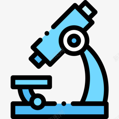 显微镜生物工程14线色图标图标