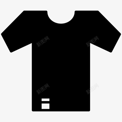 短袖t恤部分纯色t恤图标svg_新图网 https://ixintu.com 短袖 纯色 部分