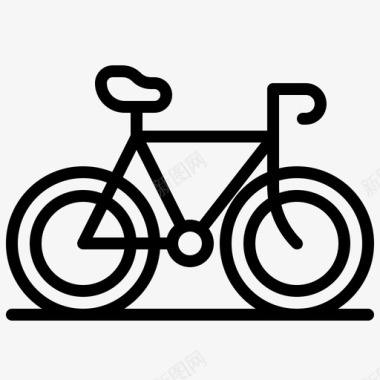 自行车度假旅游观光图标图标
