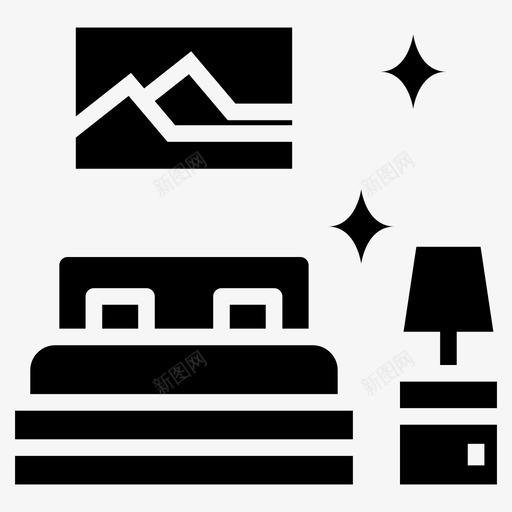 干净的卧室家具干净的房间家具清洁图标svg_新图网 https://ixintu.com 一套房屋清洁线向量图标 卧室内部 卫生间清洁 家具清洁 干净的卧室家具 干净的房间