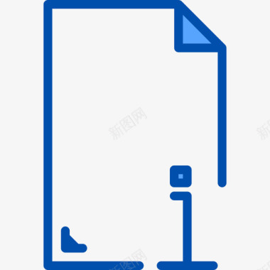 信息文件和文件夹9蓝色图标图标