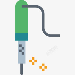 焊料焊料建筑工具14扁平图标高清图片