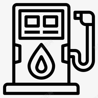 燃料发动机气泵图标图标