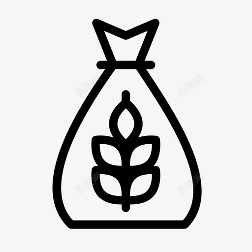 小麦袋地板谷物图标svg_新图网 https://ixintu.com 图标 地板 字形 小麦 袋子 谷物 食物