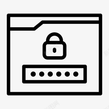 密码gdpr一般数据保护规则图标图标
