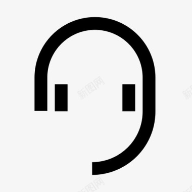 耳机咨询客户服务图标图标