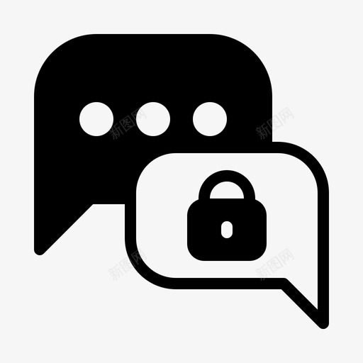 通信对话gdpr图标svg_新图网 https://ixintu.com gdpr 保护 保护法 字形 安全 对话 数据 法规 消息 通信 通用