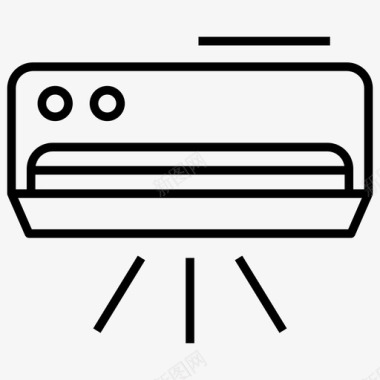 分体式空调空调家用电器图标图标