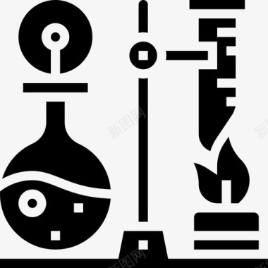化学生物技术3字形图标图标