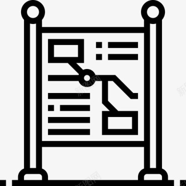 信号铁路15线性图标图标