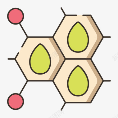 分子油气2线颜色图标图标