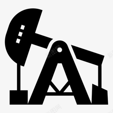 石油钻机井架石油企业图标图标