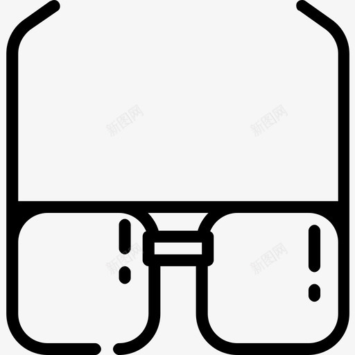 眼镜衣服102直线型图标svg_新图网 https://ixintu.com 直线 眼镜 线型 衣服