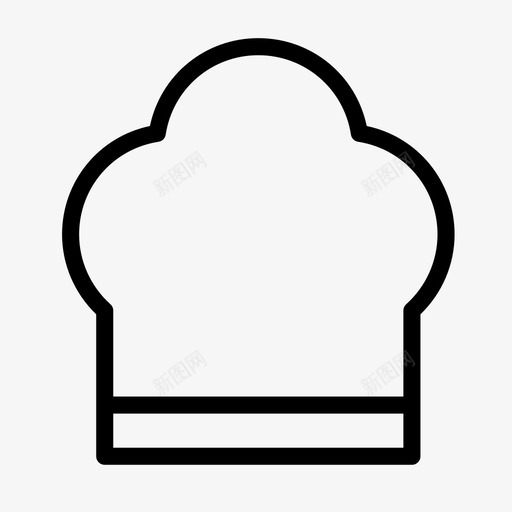 厨师帽子厨房图标svg_新图网 https://ixintu.com 厨师 厨房 图标 字形 帽子 食物