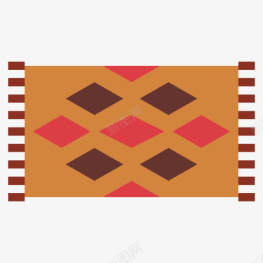 地毯埃及28扁平图标图标