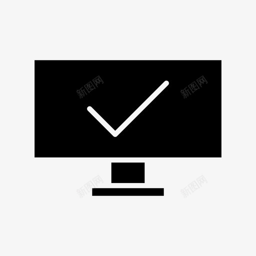 计算机复选标记mac图标svg_新图网 https://ixintu.com mac pc 复选标记 屏幕 旅行和度假字形 计算机