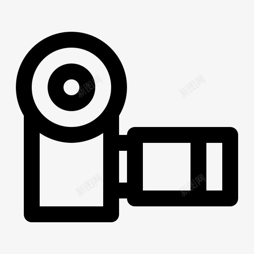 便携式摄像机摄像机电子图标svg_新图网 https://ixintu.com 便携式 多媒体 摄像机 生产线 电子 电子设备