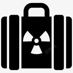 核安全核安全箱电离辐射放射性袋图标高清图片