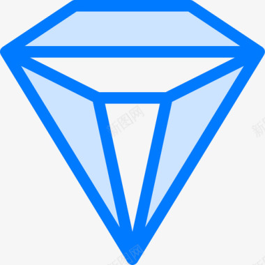 钻石宝石2蓝色图标图标
