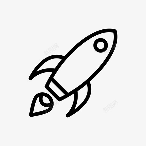 火箭发射导弹图标svg_新图网 https://ixintu.com 发射 外形 太空 宇宙飞船 导弹 火箭