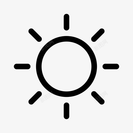 太阳白天天气预报图标svg_新图网 https://ixintu.com 夜晚 天气 天气预报 太阳 白天