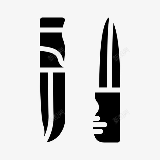 刀冒险烹饪图标svg_新图网 https://ixintu.com 冒险 烹饪 狩猎 生存 野营
