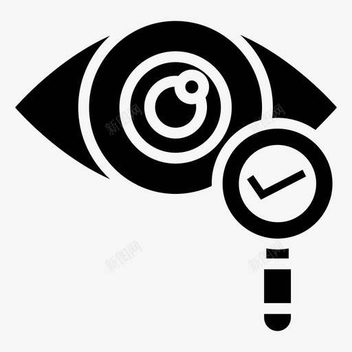 视力检查眼睛检查眼睛测试图标svg_新图网 https://ixintu.com 健康 医学 医生 向量 图标 字形 检查 测试 眼睛 眼科 视力