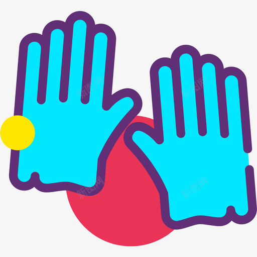手套农业园艺2附魔图标svg_新图网 https://ixintu.com 农业 园艺 手套 附魔