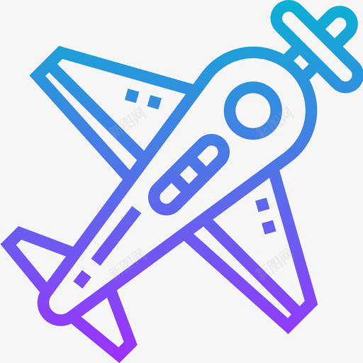 飞机玩具20梯度图标svg_新图网 https://ixintu.com 梯度 玩具 飞机