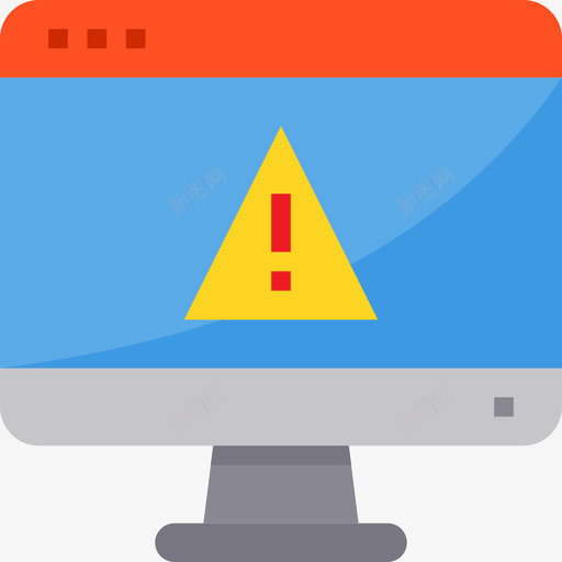 警告网站和windows界面4平面图标svg_新图网 https://ixintu.com windows 平面 界面 网站 警告