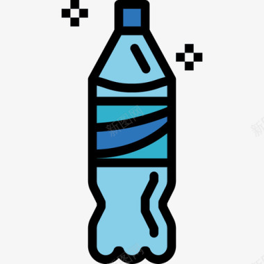 瓶食品饮料3线性颜色图标图标