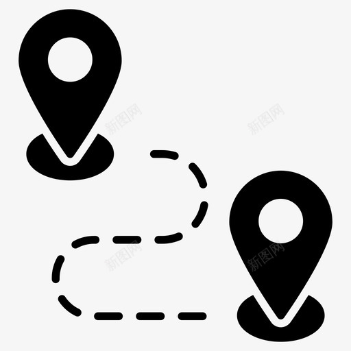 坐标路线方向方式路线导航图标svg_新图网 https://ixintu.com 图标 坐标 字形 导航 方向 方式 目的地 距离 路线