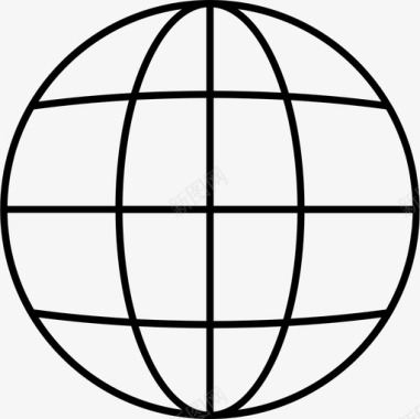 网络浏览器地球仪图标图标