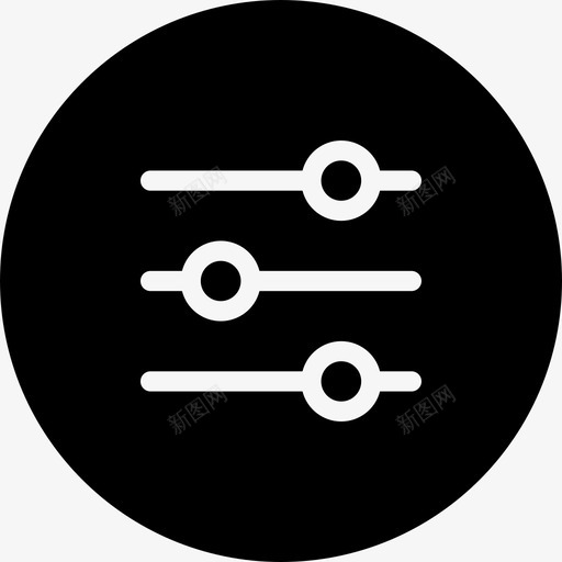 设置多媒体控制选项3字形图标svg_新图网 https://ixintu.com 多媒体控制选项3 字形 设置