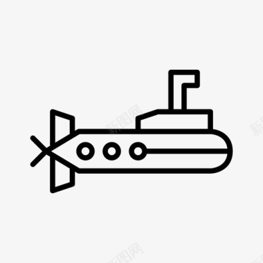 深海潜水器海军潜艇图标图标